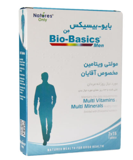 قرص مولتی ویتامین بایو-بیسیکس مخصوص آقایان 30 عددی نیچرز اونلی